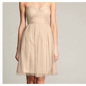 Jenny Yoo Collection Maia Convertible Strapless Tulle Dress Blush Size 14